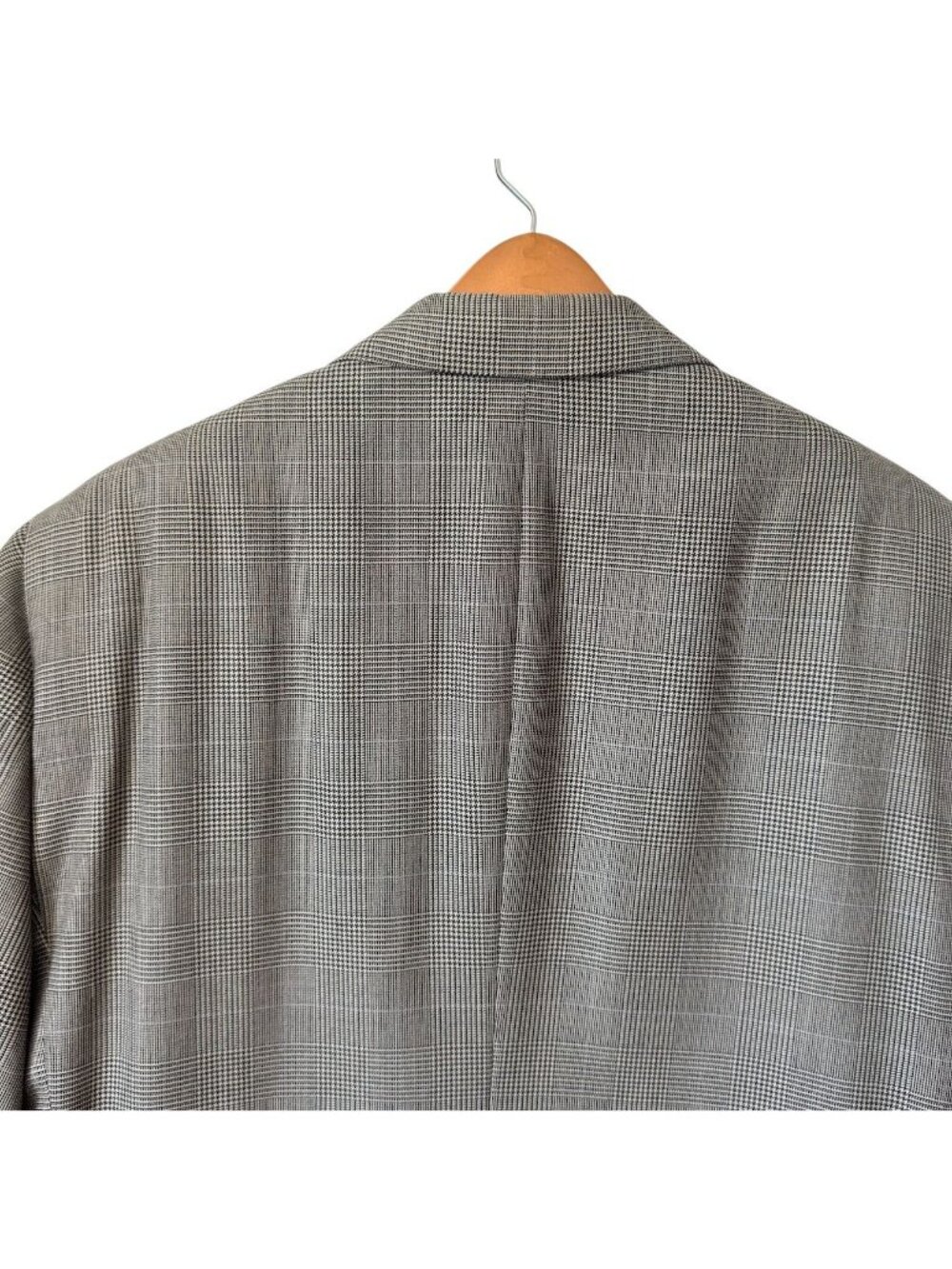Joseph A. Bank Signature Collection Glen Plaid Beige & Black Suit 44L 2-Button 4 - Picture 6 of 16